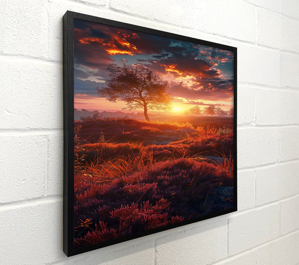 Orange Sunset Meadows