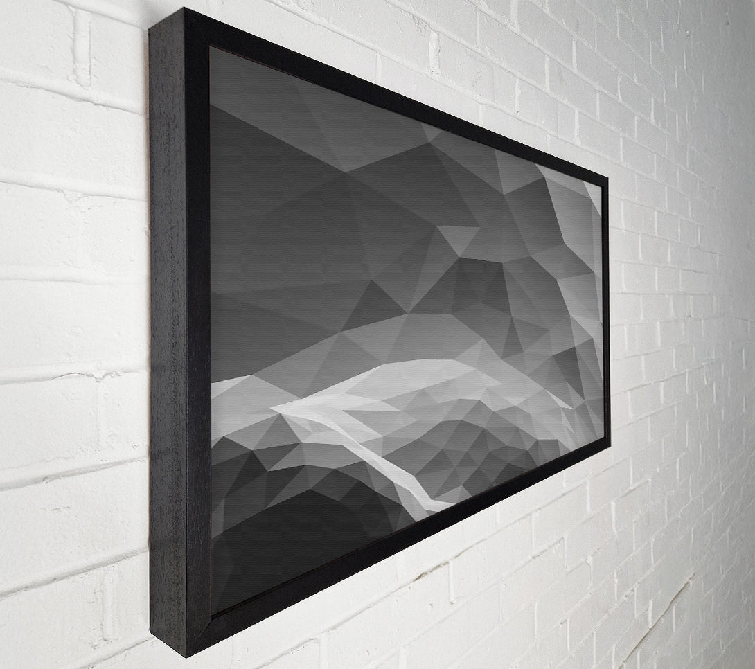  A Canvas Print of Gray Geometric Abstract Canvas Print