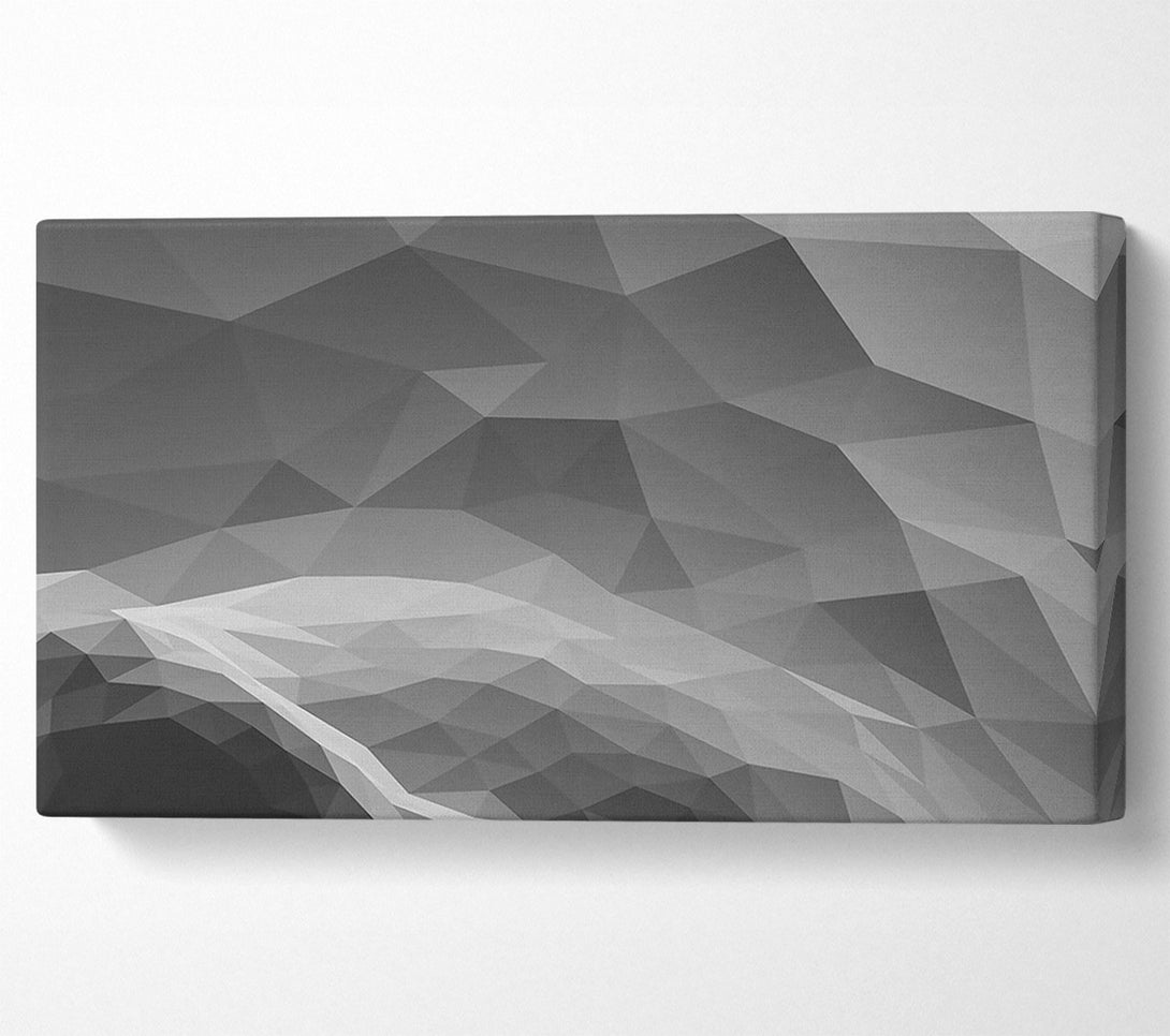  A Canvas Print of Gray Geometric Abstract Canvas Print