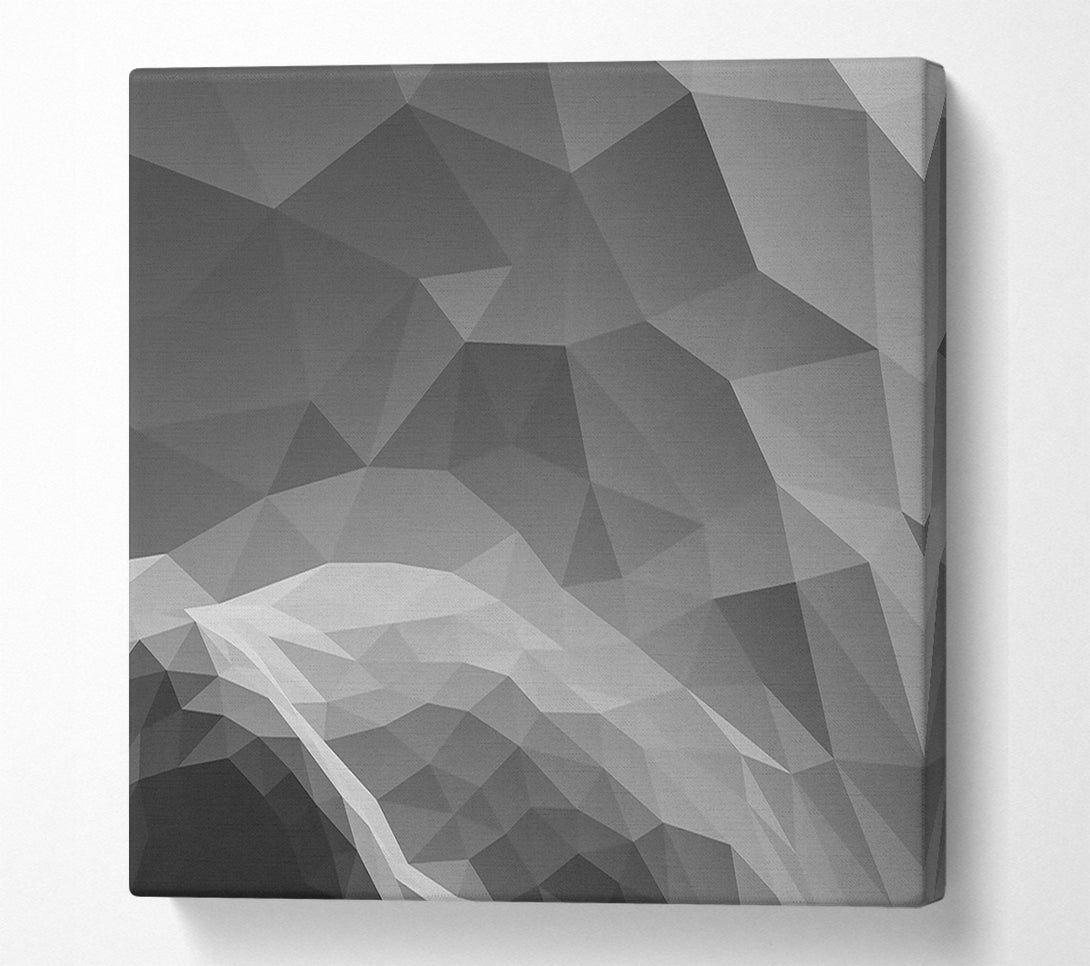  A Canvas Print of Gray Geometric Abstract Canvas Print