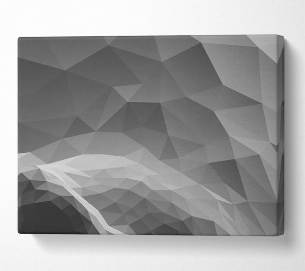  A Canvas Print of Gray Geometric Abstract Canvas Print