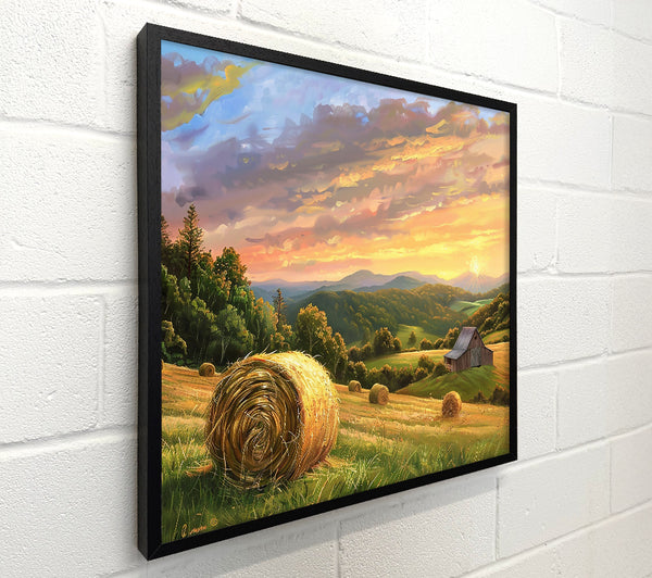 Golden Hay Sunset