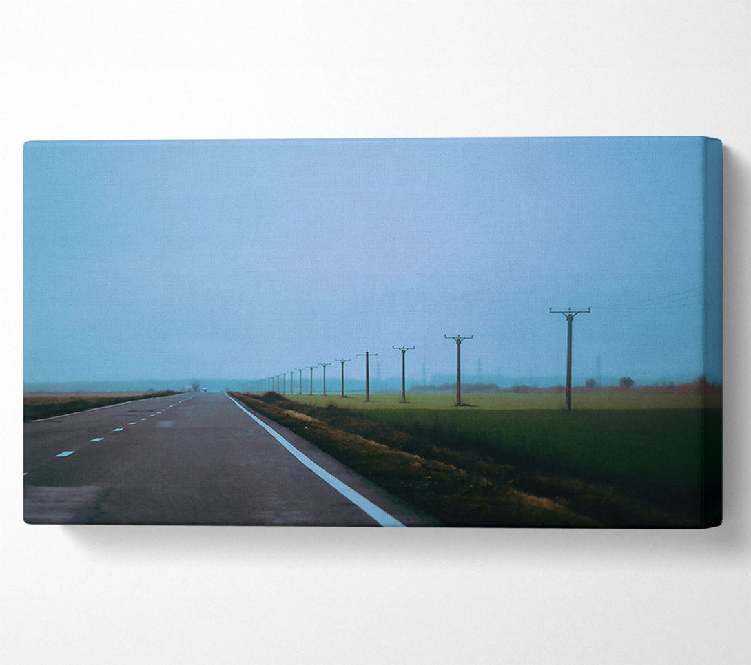  A Canvas Print of Blue Road To Nowhere Canvas Art