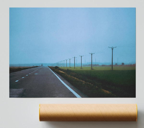 Blue Road To Nowhere Print