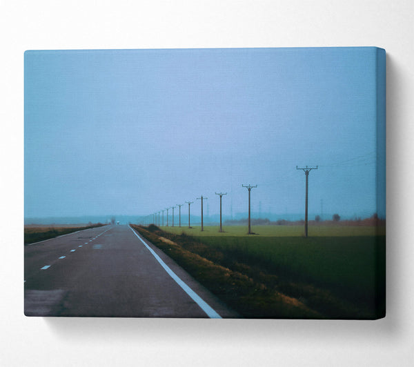  A Canvas Print of Blue Road To Nowhere Canvas Art