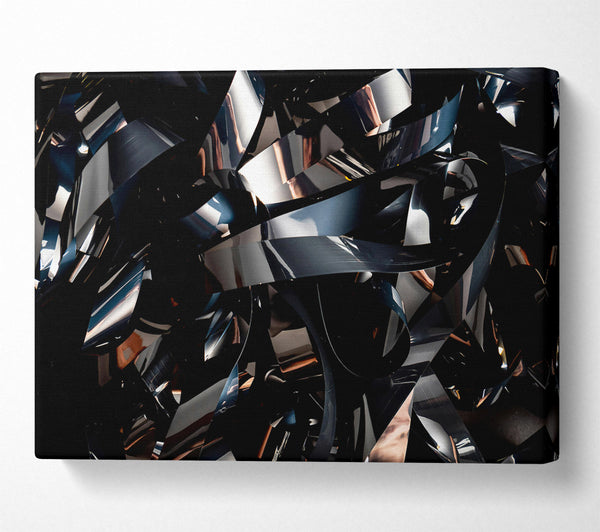  A Canvas Print of Black Film Tangled Canvas Print