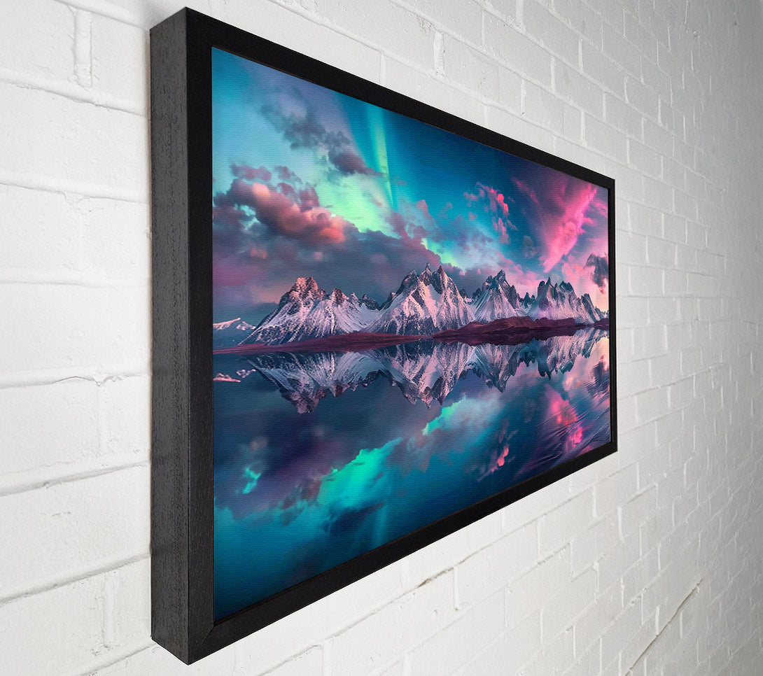  A Canvas Print of Pink Sky Reflection Canvas Print