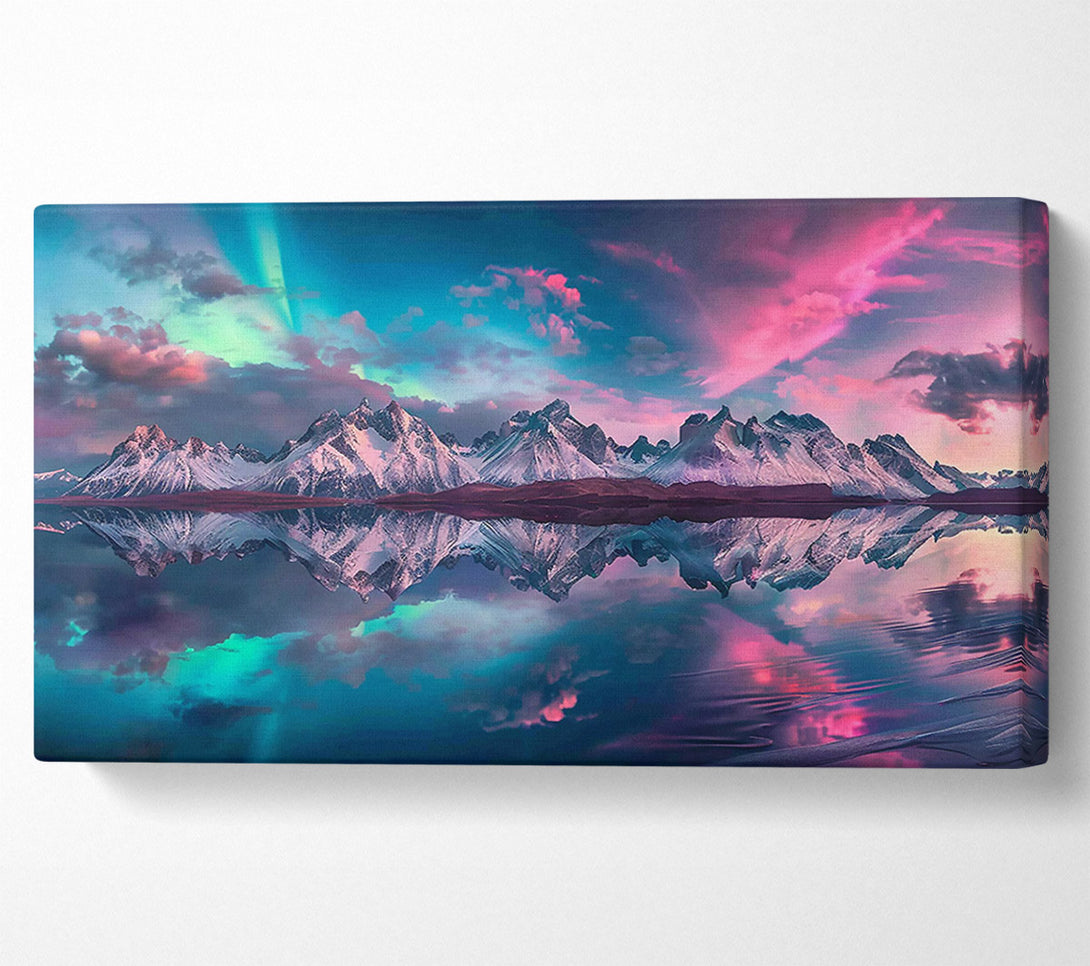  A Canvas Print of Pink Sky Reflection Canvas Print