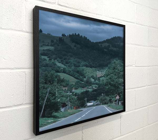 Green Road Through Hills