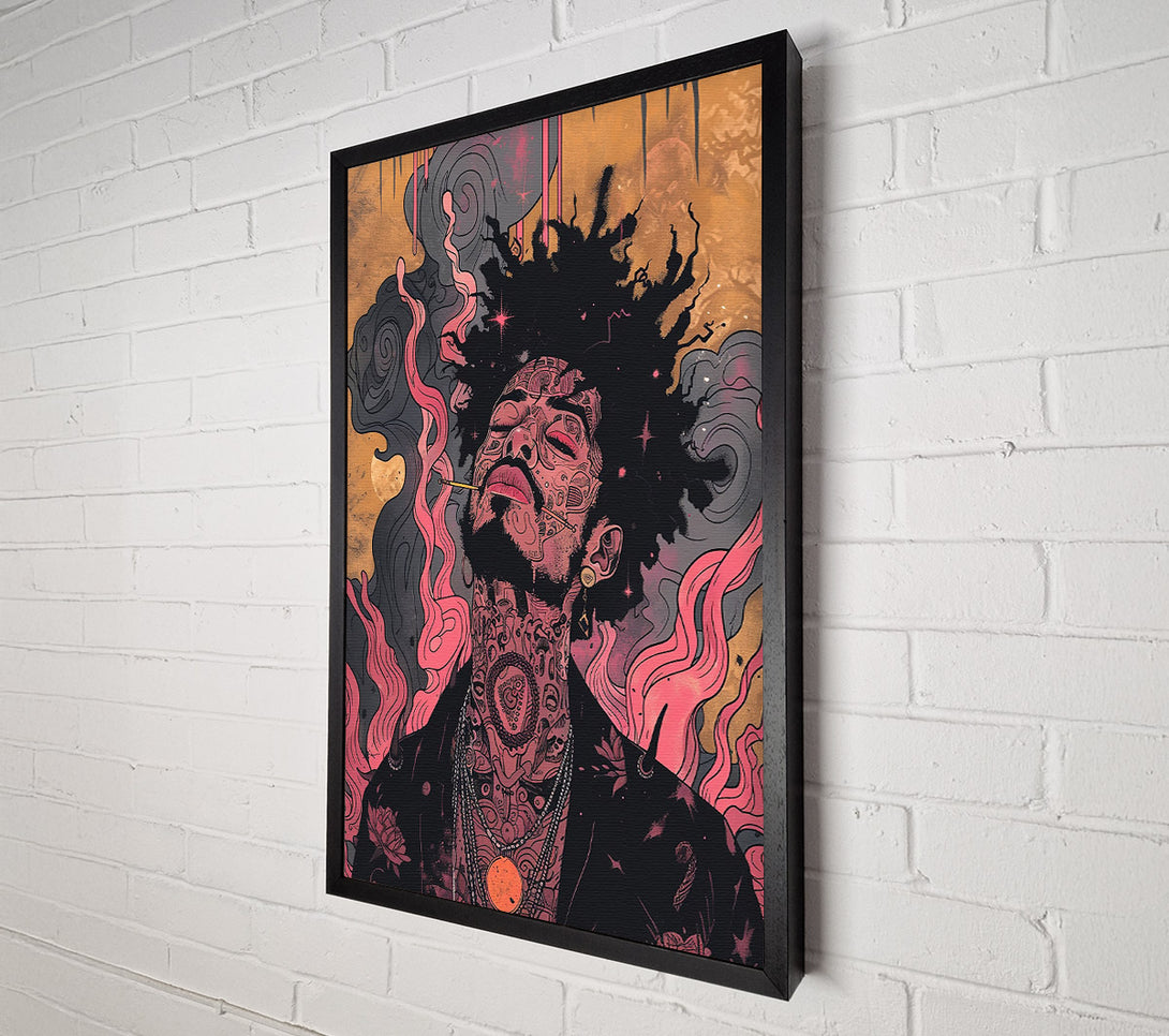  A Canvas Print of Crimson Smoke Dreams Canvas Art