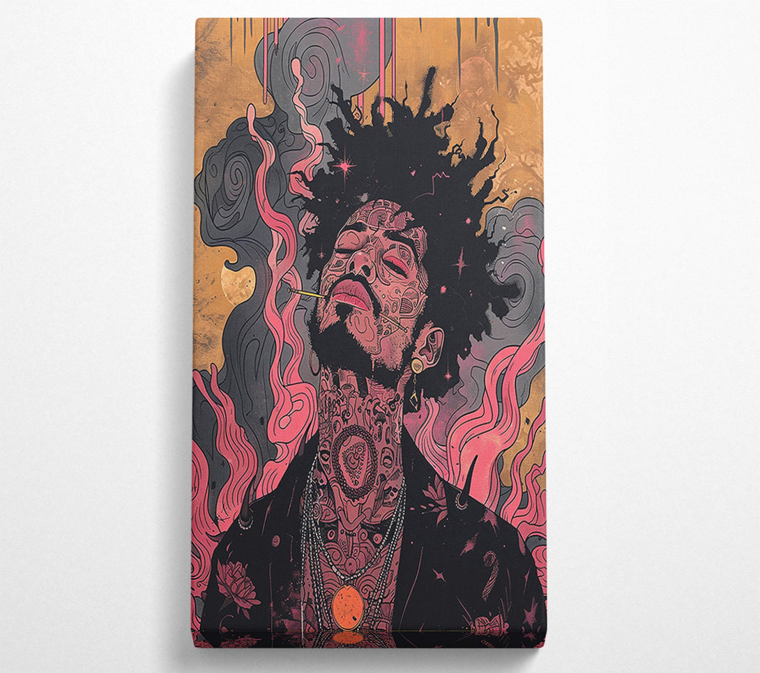  A Canvas Print of Crimson Smoke Dreams Canvas Art