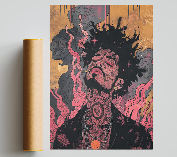 Crimson Smoke Dreams Print
