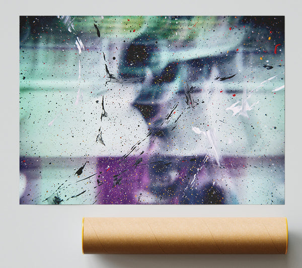 Purple Spattering Dreams Giclee Print