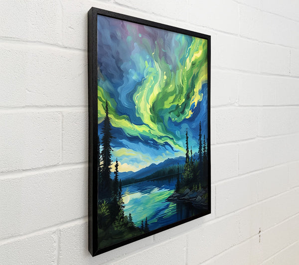 Flow Of Green Paint Northern