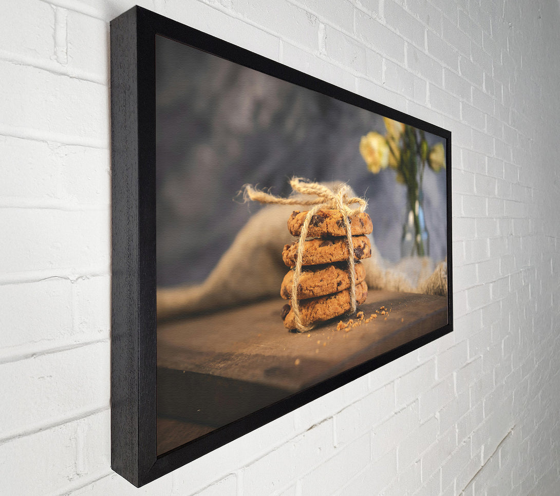  A Canvas Print of Brown Cookies And Twine Canvas Print