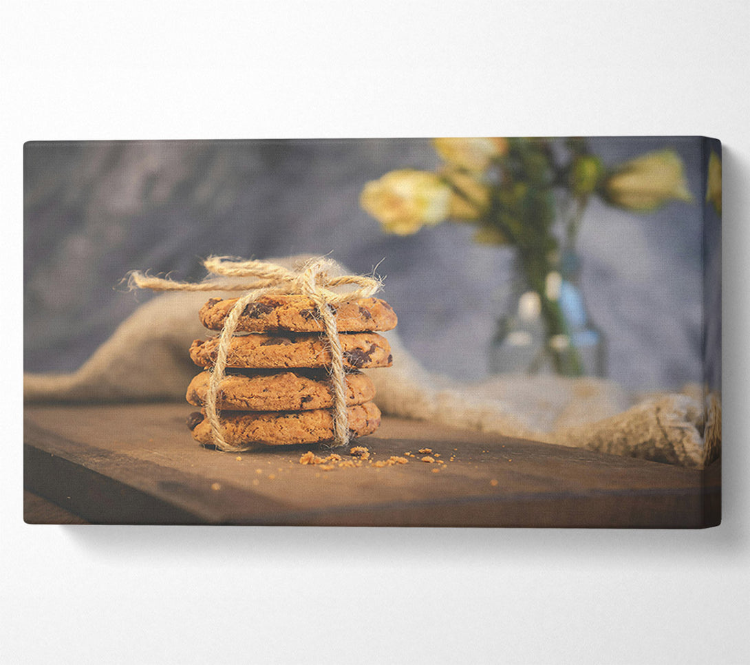  A Canvas Print of Brown Cookies And Twine Canvas Print