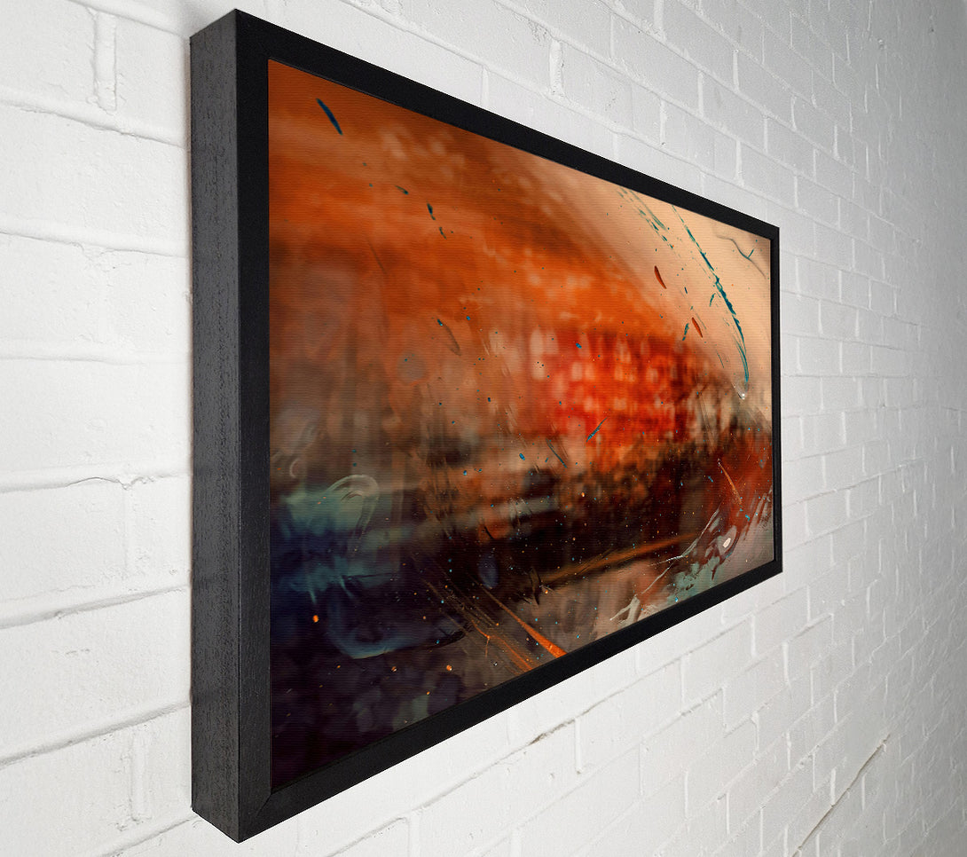  A Canvas Print of Orange Through Glass Canvas Art