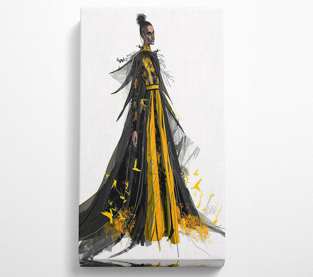  A Canvas Print of Golden Winged Flight Canvas Wall Art
