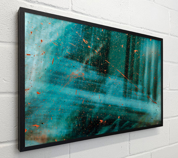 Teal Splashes Of Rust