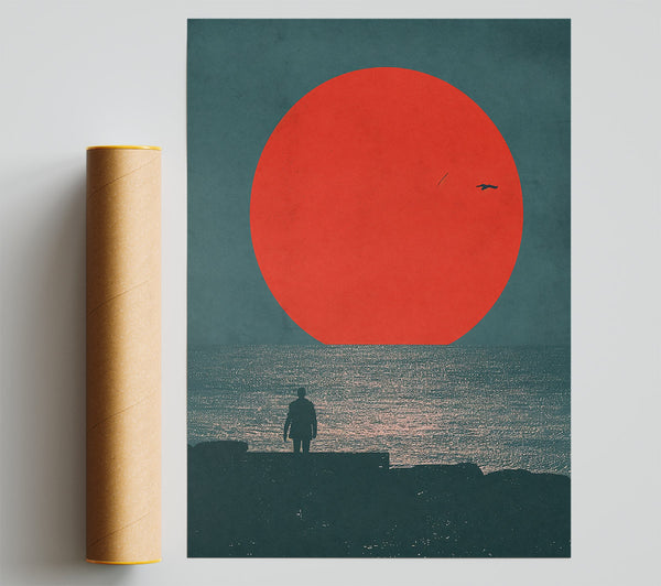 Crimson Horizon'S Embrace Giclee Print