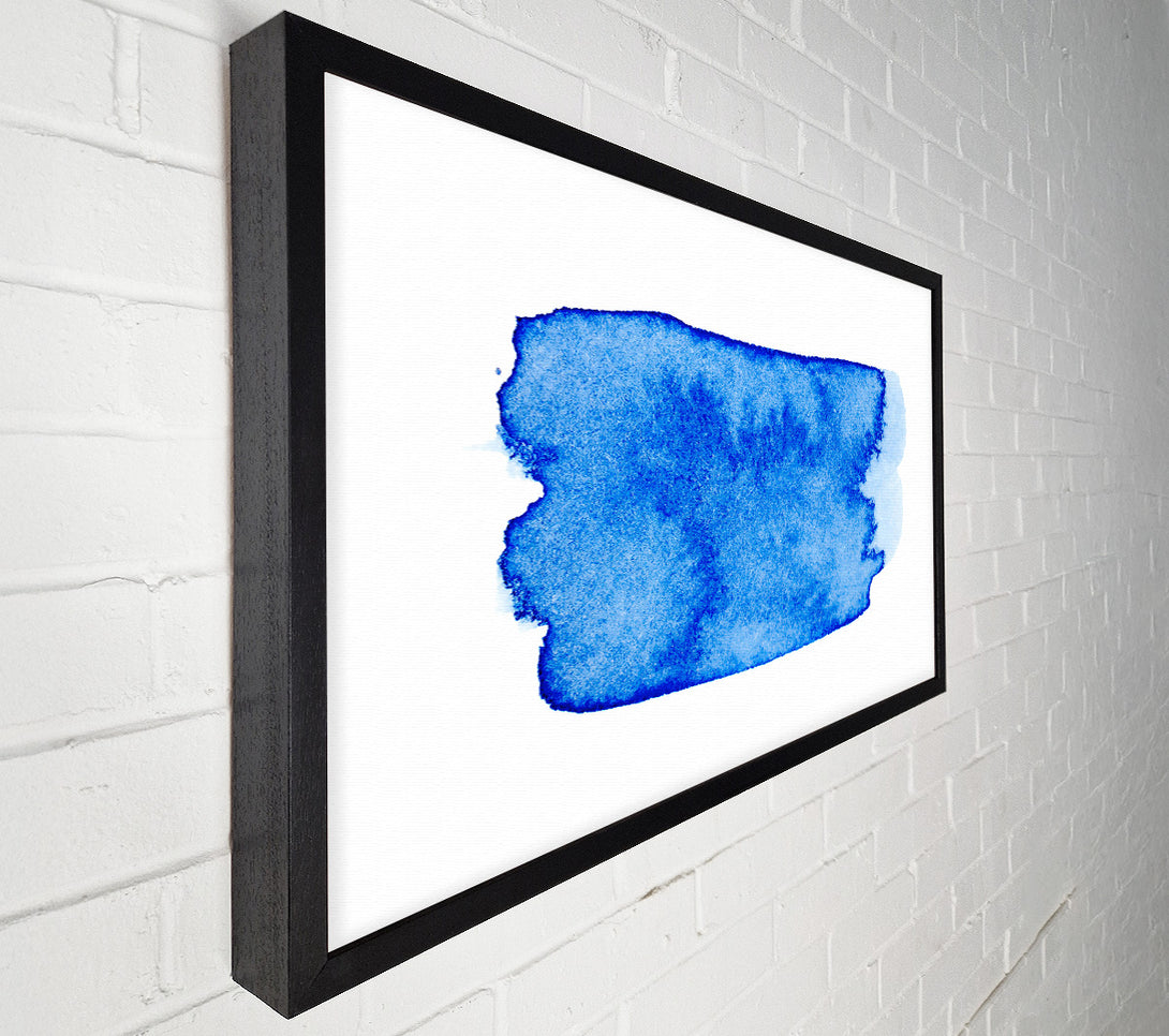  A Canvas Print of Azure Abstract Painting Canvas Wall Art