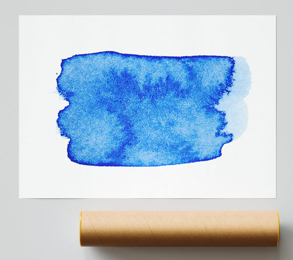 Azure Abstract Painting Print