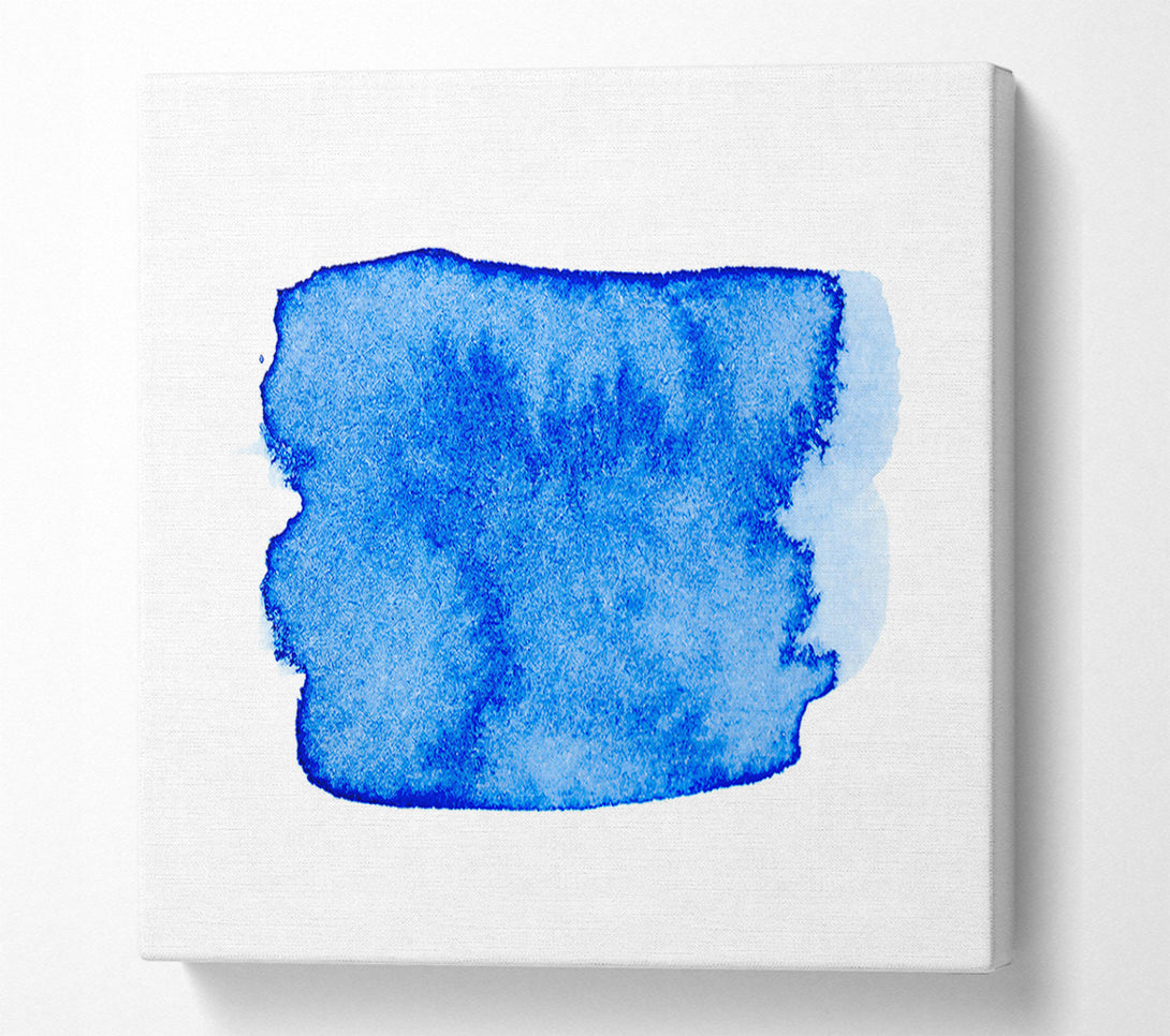  A Canvas Print of Azure Abstract Painting Canvas Wall Art