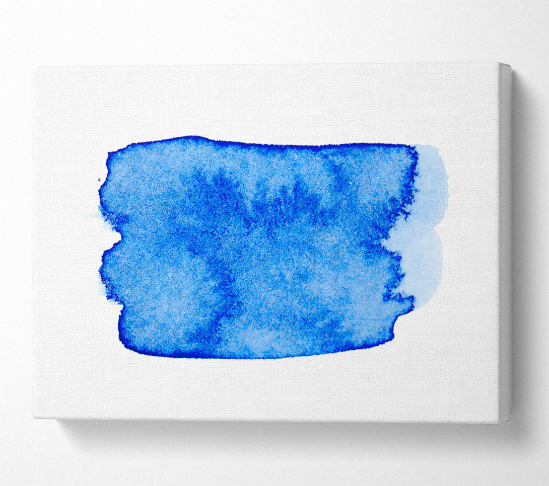  A Canvas Print of Azure Abstract Painting Canvas Wall Art
