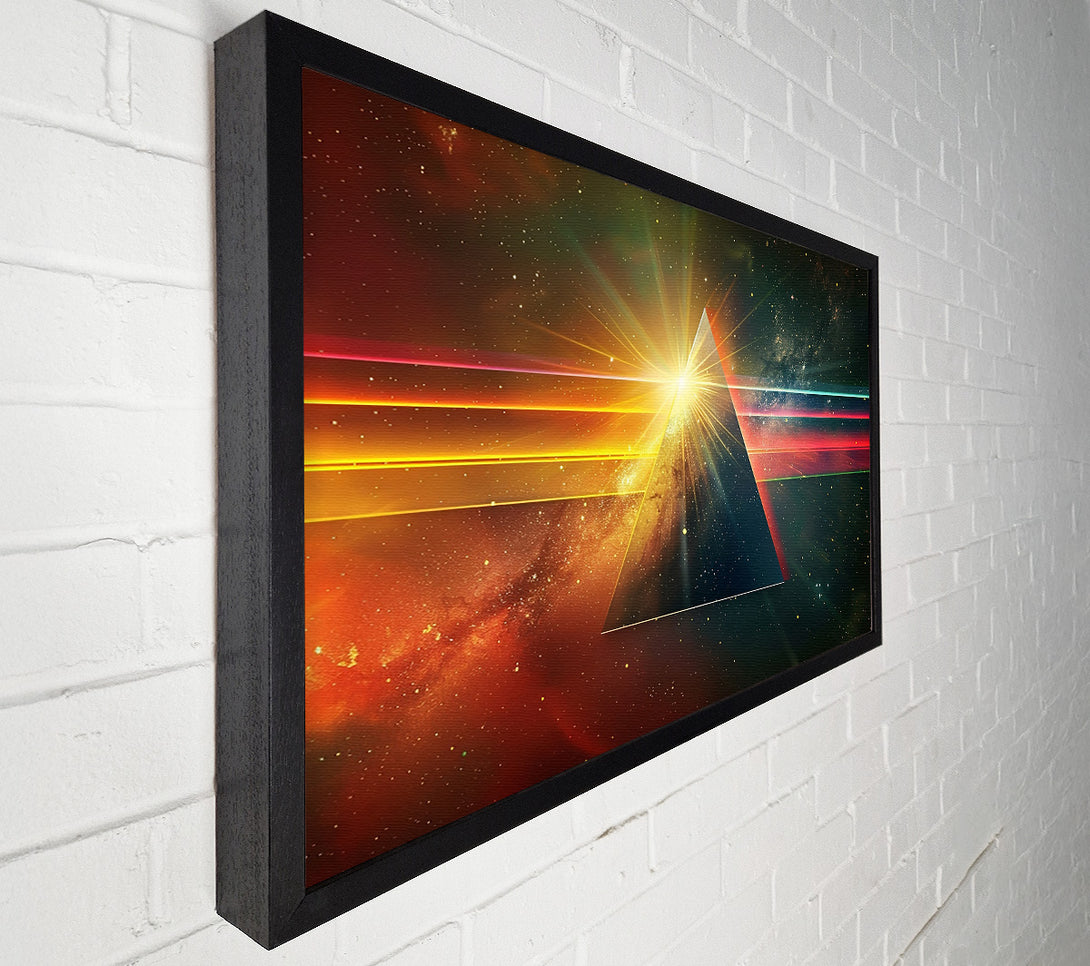  A Canvas Print of Golden Cosmic Triangle Canvas Wall Art