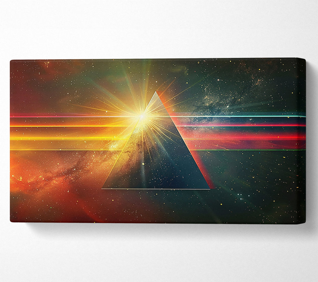  A Canvas Print of Golden Cosmic Triangle Canvas Wall Art