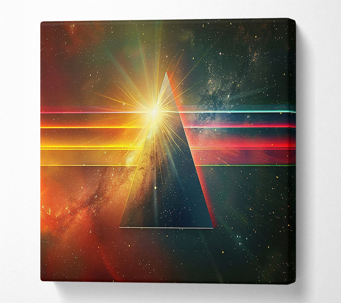  A Canvas Print of Golden Cosmic Triangle Canvas Wall Art