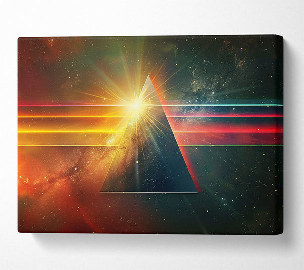  A Canvas Print of Golden Cosmic Triangle Canvas Wall Art