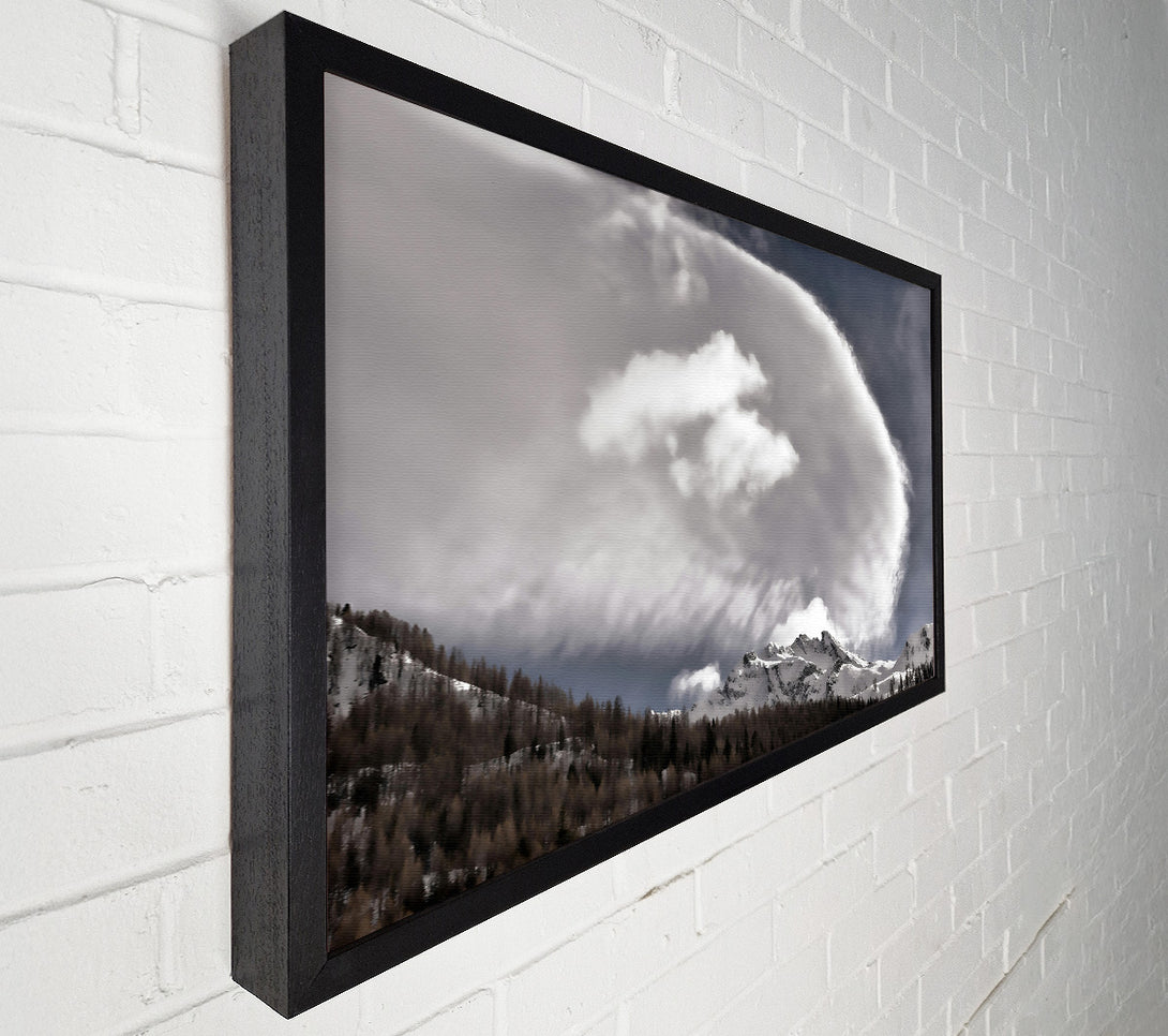  A Canvas Print of Silver Cloud Embrace Canvas Wall Art