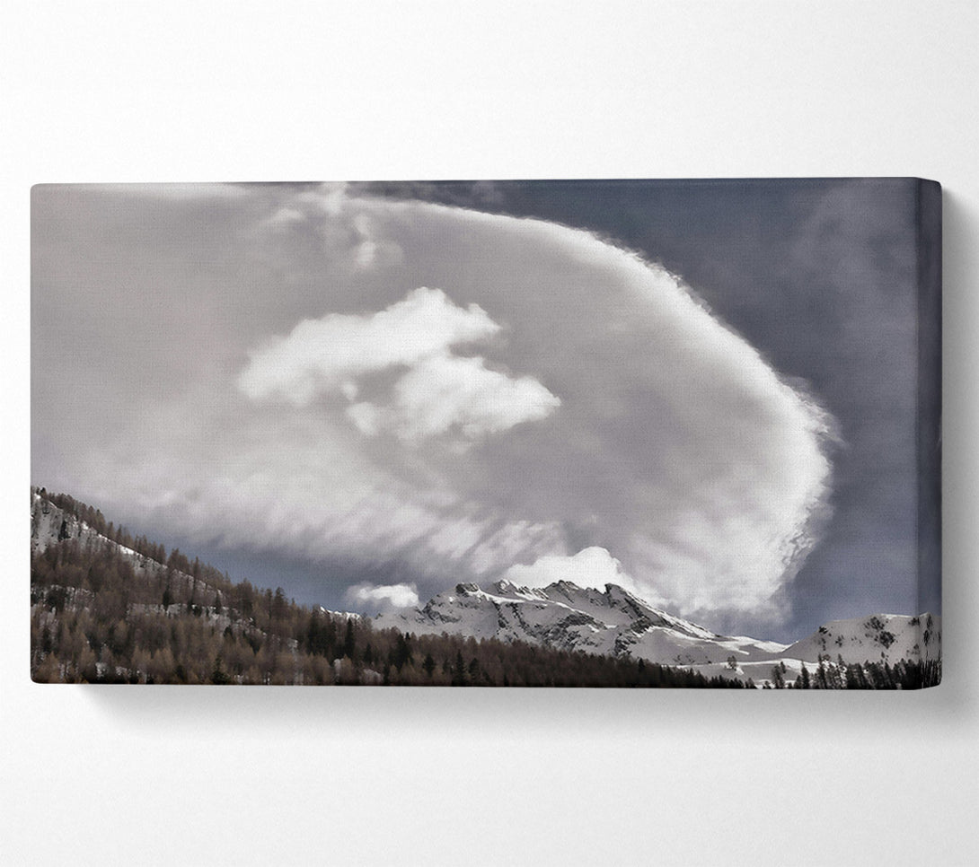  A Canvas Print of Silver Cloud Embrace Canvas Wall Art