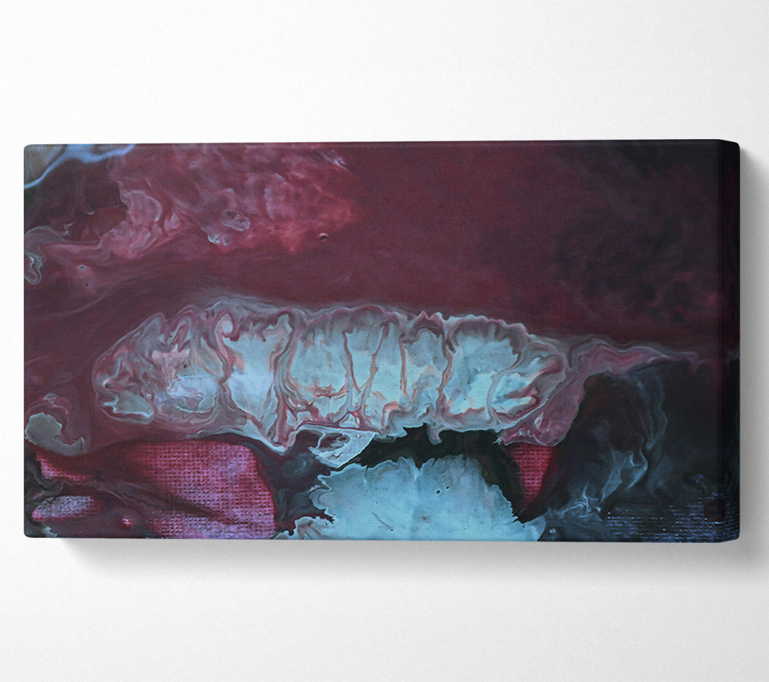  A Canvas Print of Azure And Burgundy Dreams Canvas Art