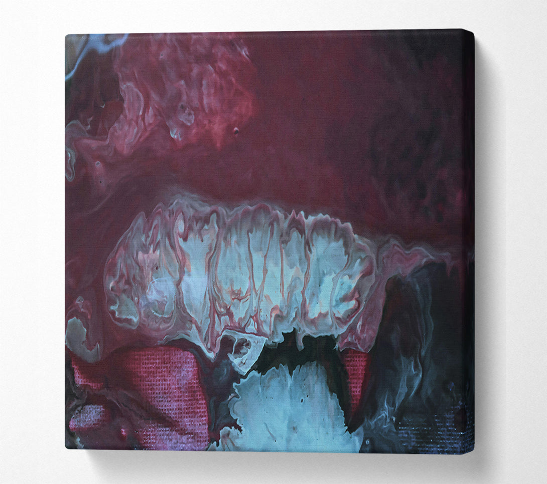  A Canvas Print of Azure And Burgundy Dreams Canvas Art