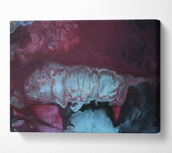  A Canvas Print of Azure And Burgundy Dreams Canvas Art