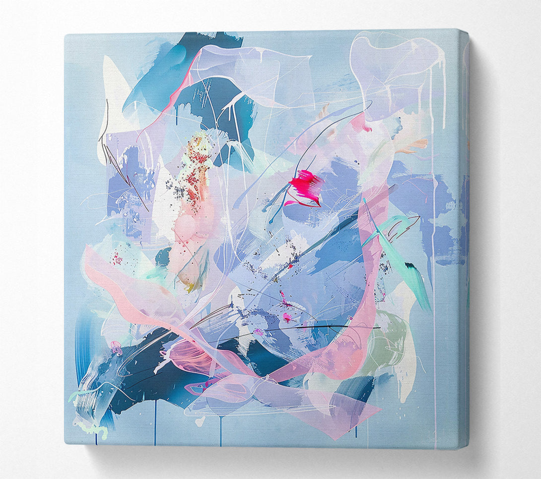  A Canvas Print of Pale Blue Whispers Canvas Wall Art