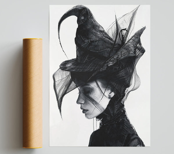 Black Lace Veil Poster