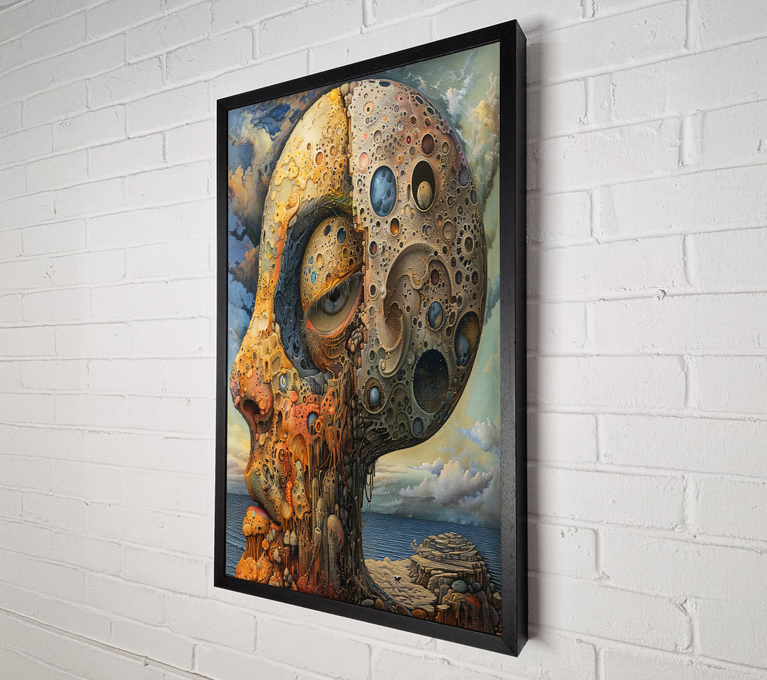  A Canvas Print of Golden Celestial Being Canvas Print