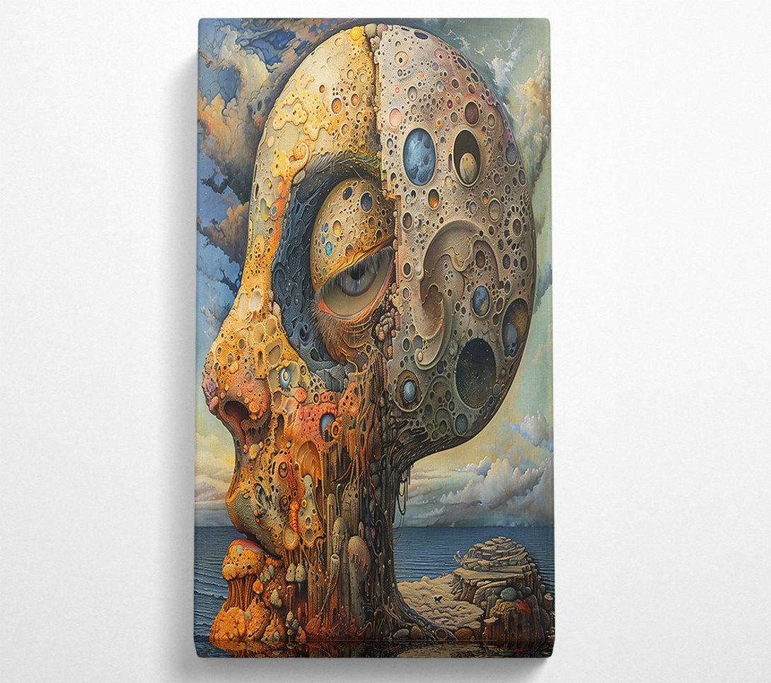 A Canvas Print of Golden Celestial Being Canvas Print