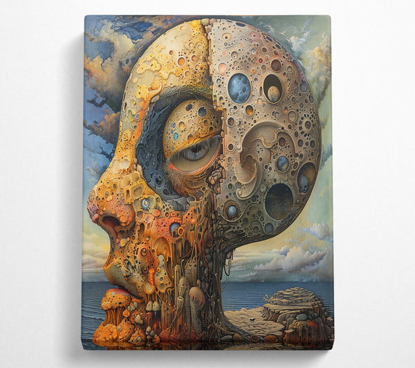  A Canvas Print of Golden Celestial Being Canvas Print
