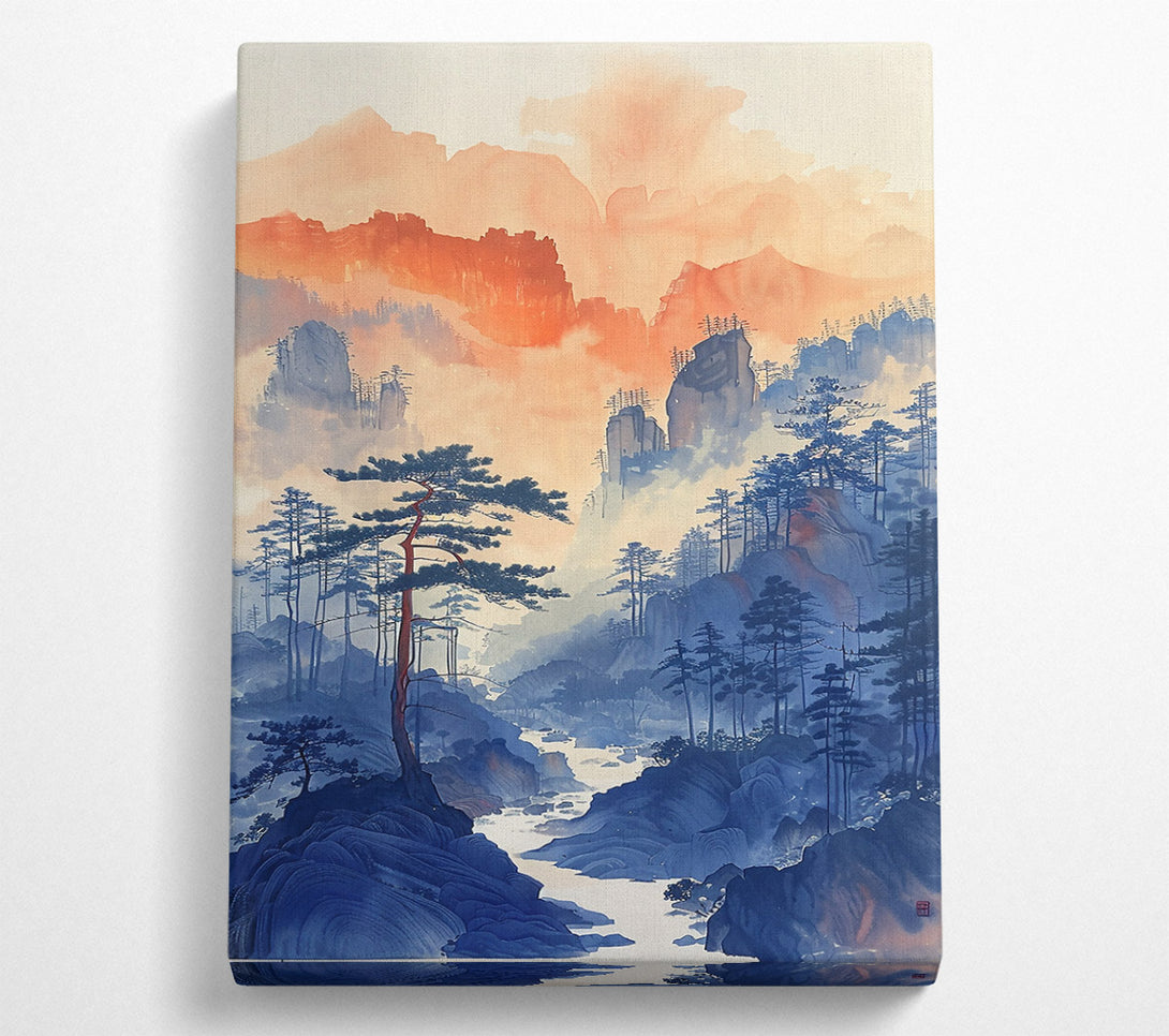  A Canvas Print of Blue Mountain Mist Canvas Art