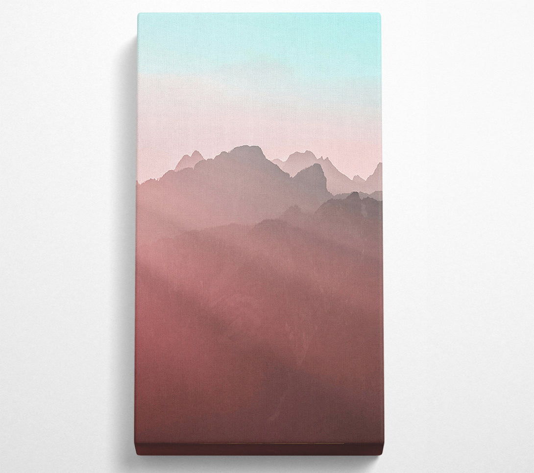  A Canvas Print of Rose-Tinted Mountains Canvas Art