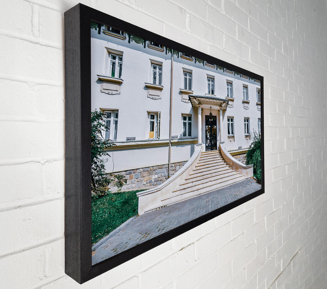  A Canvas Print of White Stone Entrance Canvas Art