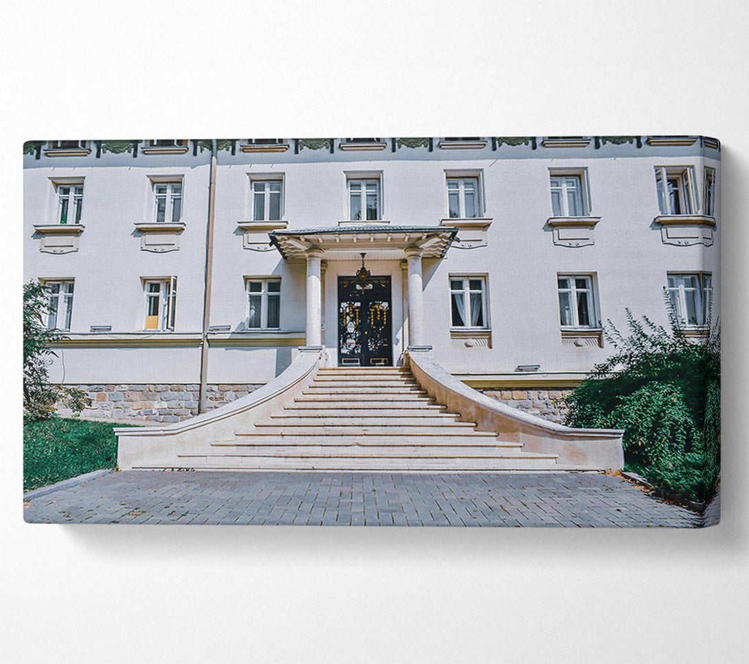  A Canvas Print of White Stone Entrance Canvas Art