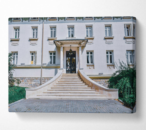  A Canvas Print of White Stone Entrance Canvas Art