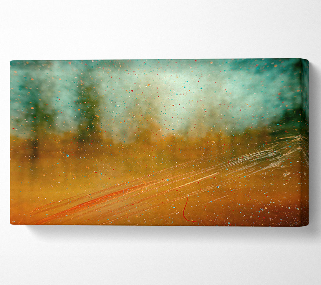  A Canvas Print of Golden Speckled Dreams Canvas Wall Art
