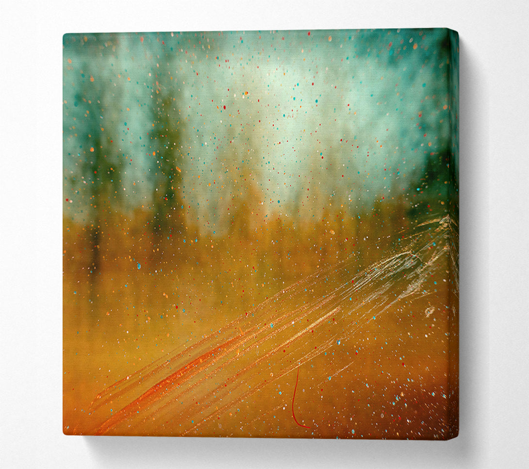  A Canvas Print of Golden Speckled Dreams Canvas Wall Art