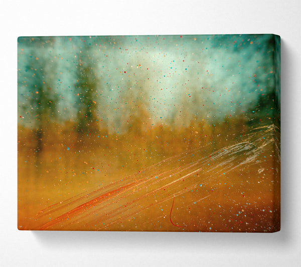  A Canvas Print of Golden Speckled Dreams Canvas Wall Art